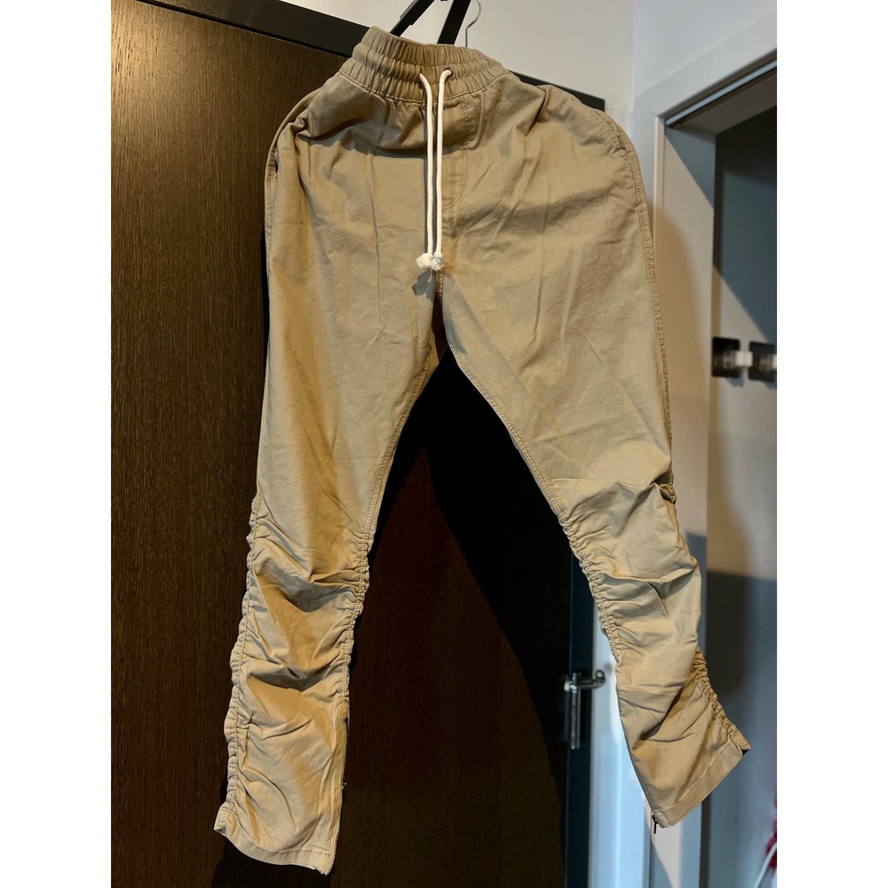 H&M Dropped Crotch Jogger Khaki Color Sidezips